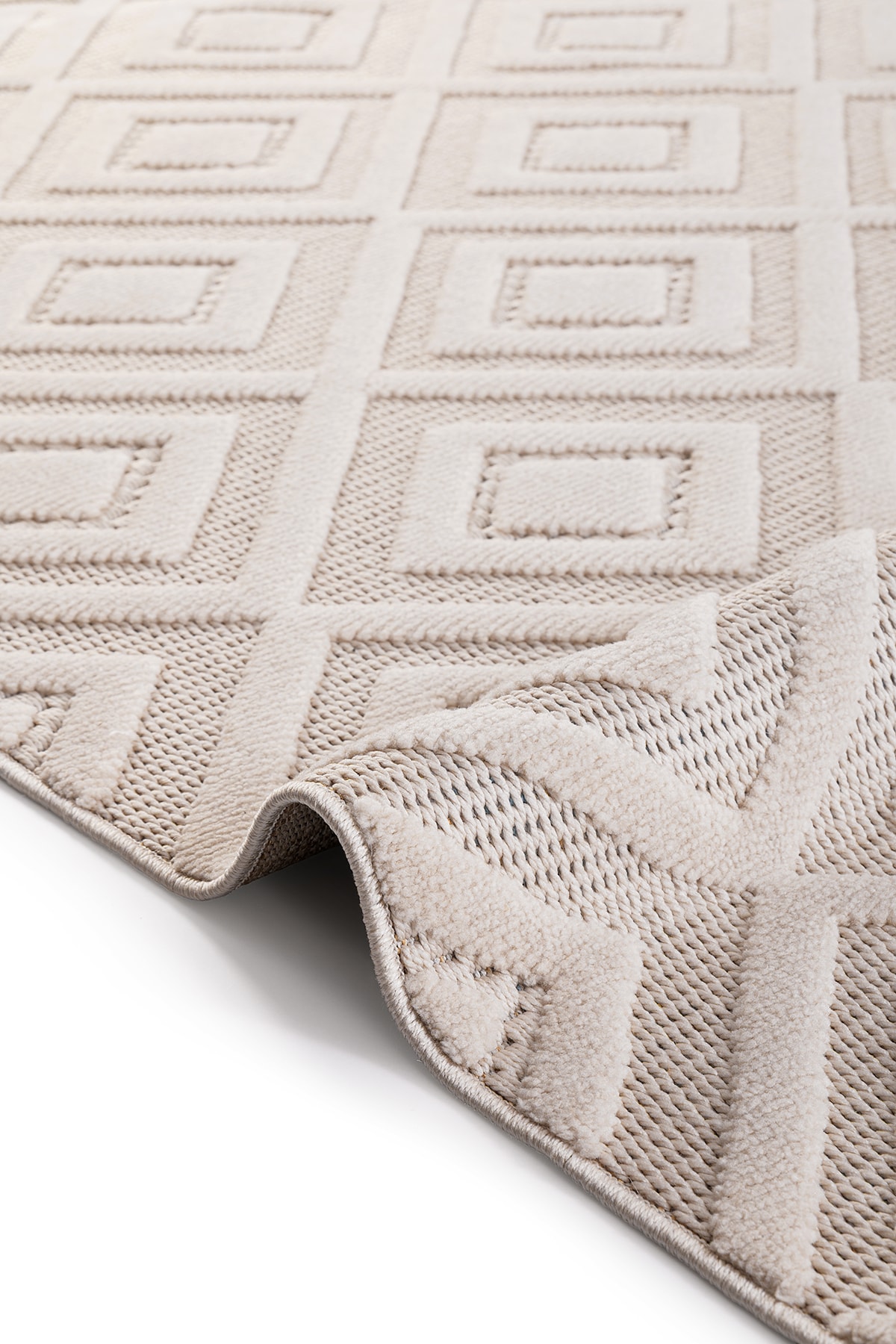 AYTEO HALI MODA 1089 BEJ SADE VE ZARİF İSKANDİNAV HALI