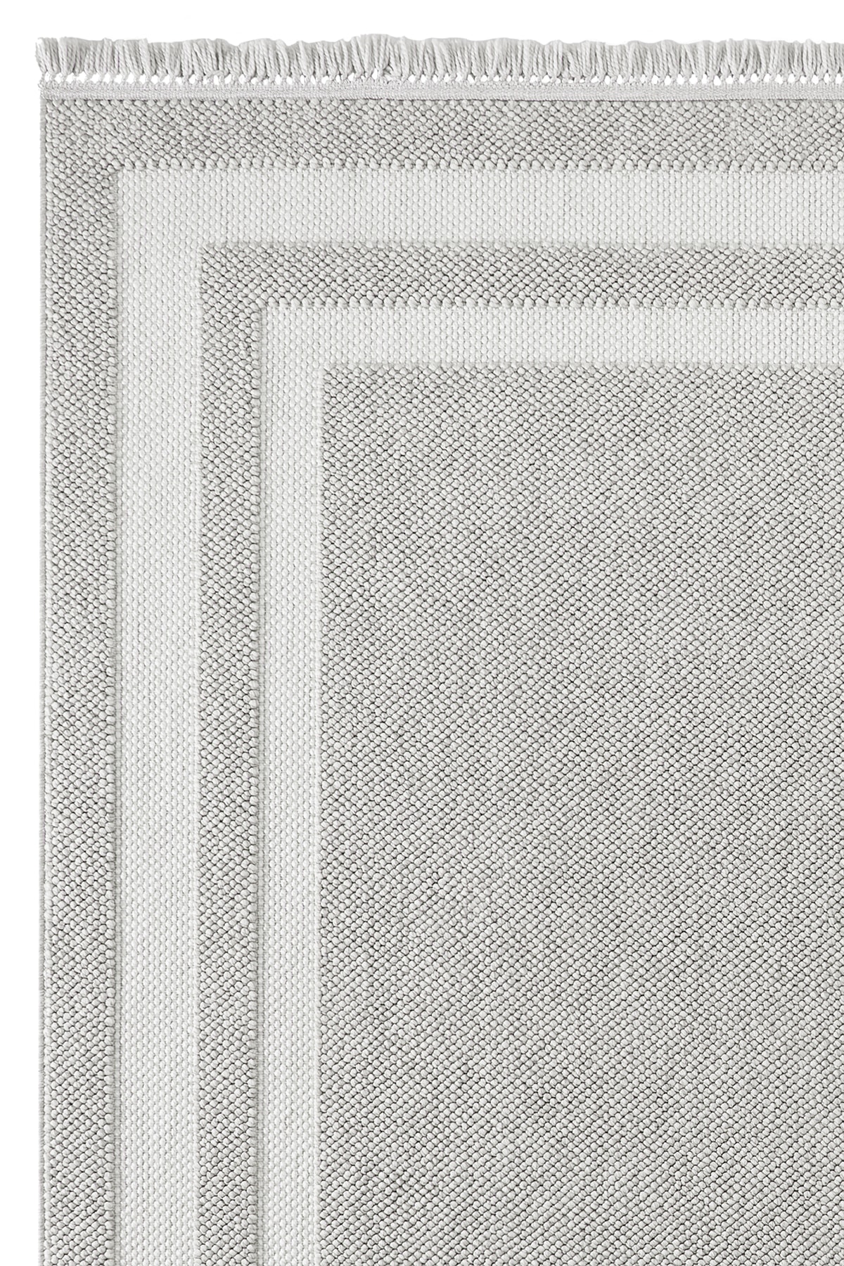 Ayteo Halı Comfort 19207E Gri Krem Yumuşak Ve Parlak Tuşeli Modern Bukle Halı