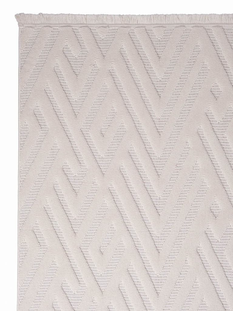 AYTEO HALI DEKOR 1118 KREM GEOMETRİK DESEN İSKANDİNAV HALI