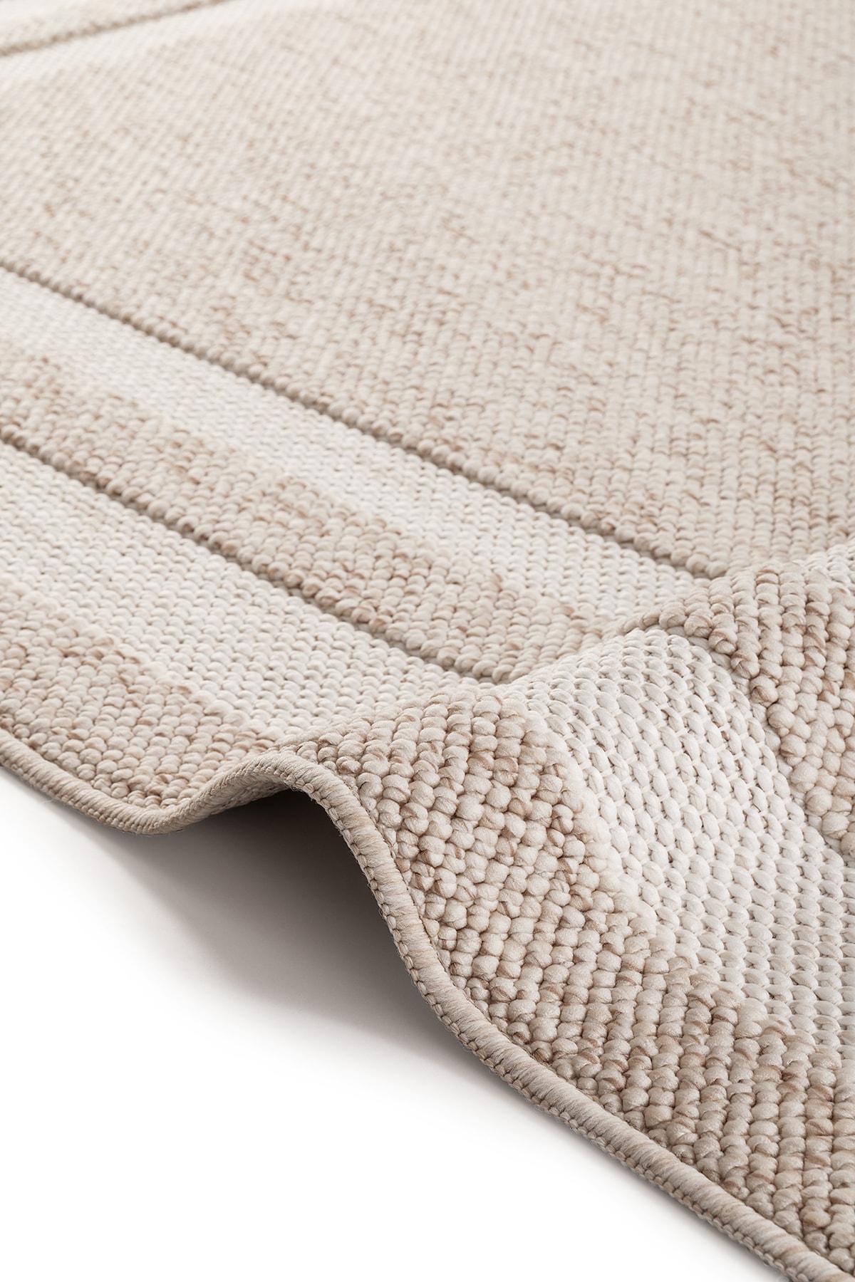 Ayteo Halı Comfort 19207D VİZON KREM Yumuşak Ve Parlak Tuşeli Modern Bukle Halı