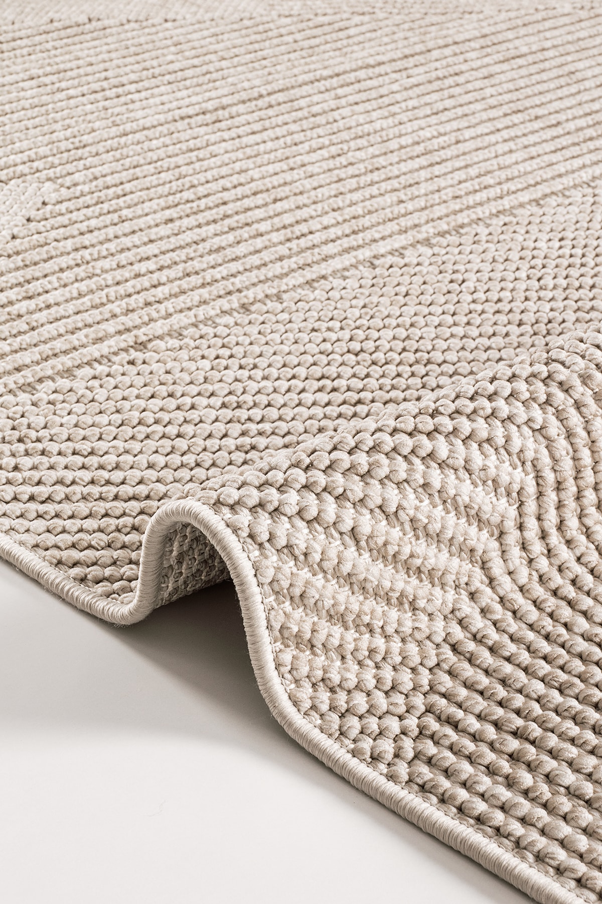 AYTEO HALI PERA 1455 Vizon Robot Süpürgeye Uygun, İskandinav Bukle Halı