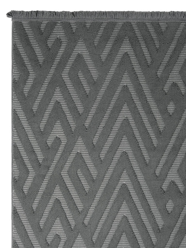 AYTEO HALI DEKOR 1118 ANTRASİT GEOMETRİK DESEN İSKANDİNAV HALI