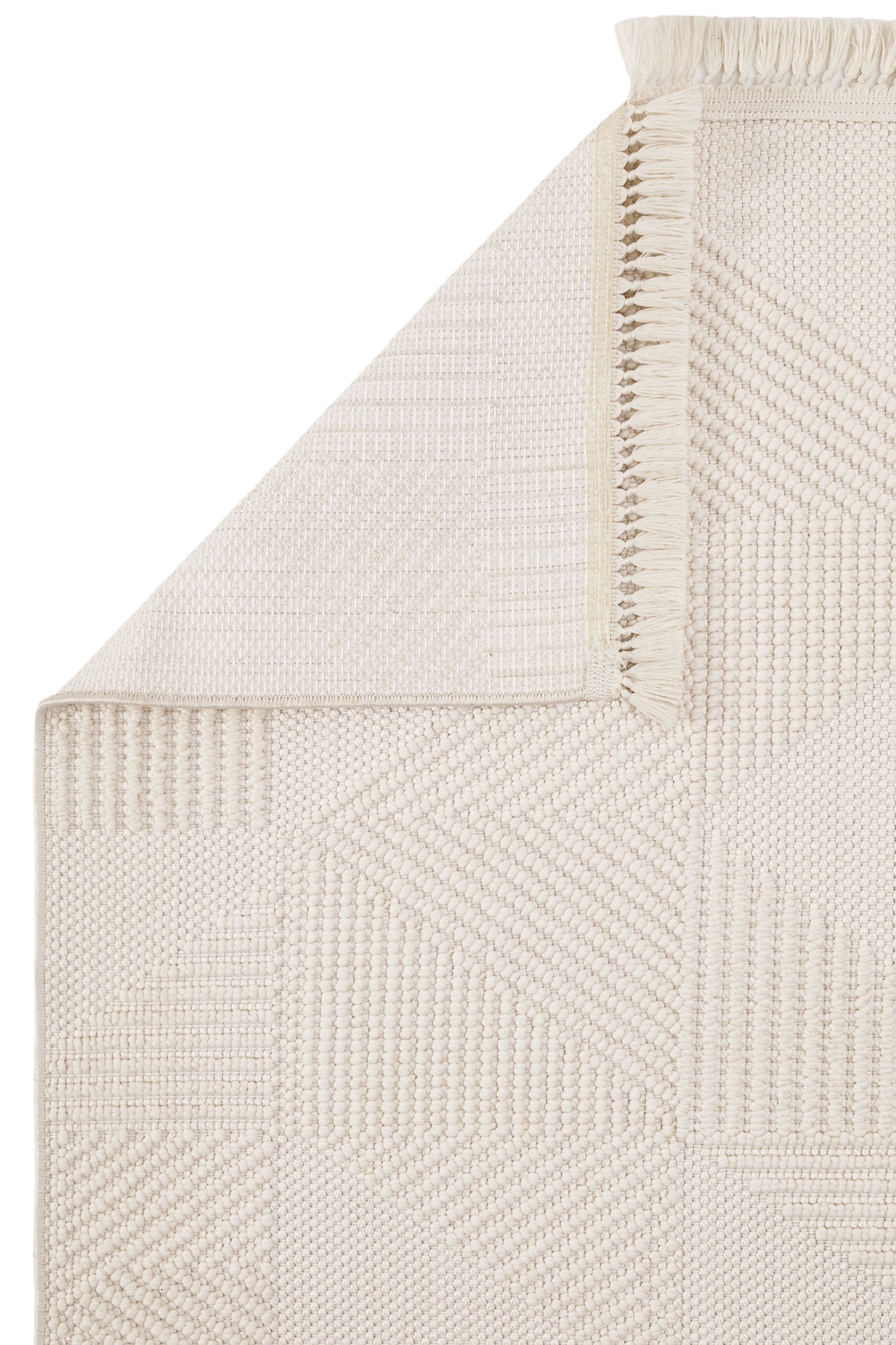 Ayteo Halı Delhi 3007 Beyaz Yumuşak Ve Parlak Tuşeli Modern Kesme Halı