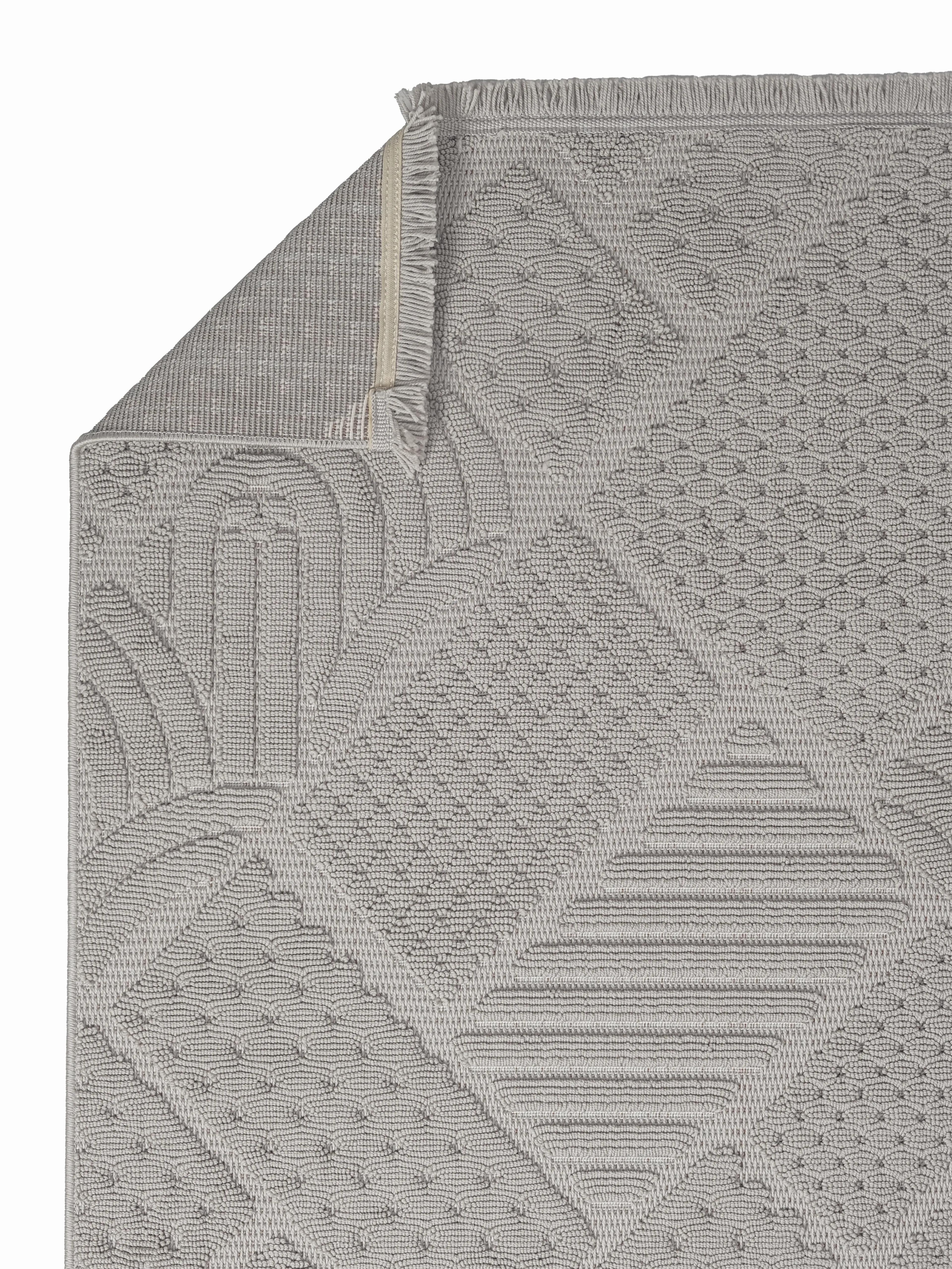 Ayteo Halı Dekor 1119 Gri – Geometrik Desen Modern İskandinav Halı