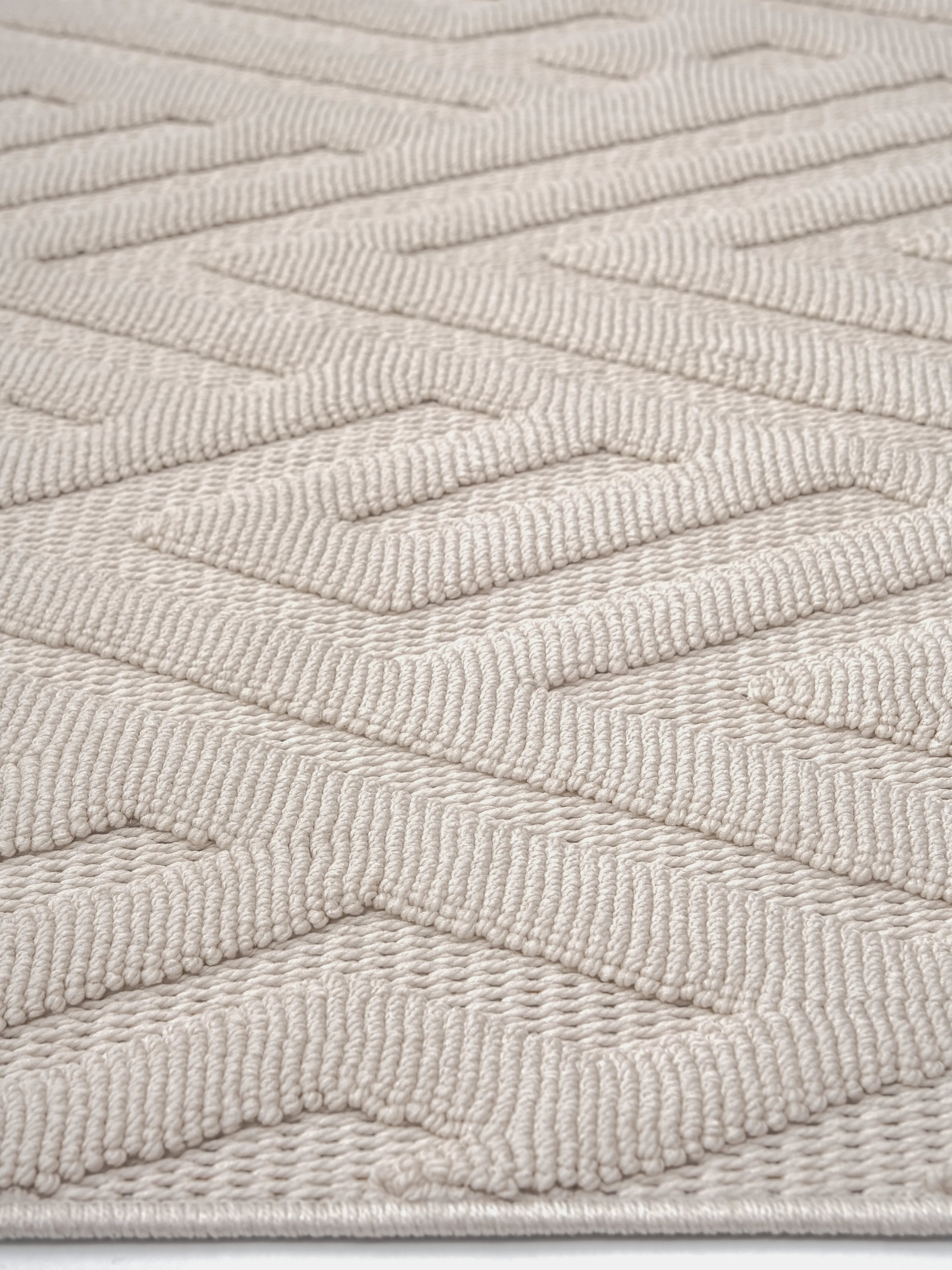 AYTEO HALI DEKOR 1118 BEJ GEOMETRİK DESEN İSKANDİNAV HALI