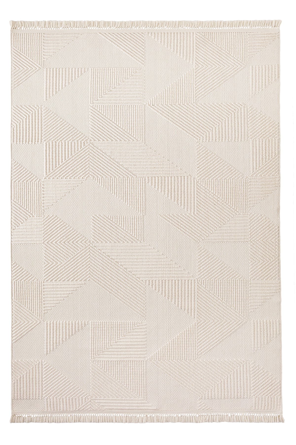 Ayteo Halı Delhi 3007 Beyaz Yumuşak Ve Parlak Tuşeli Modern Kesme Halı