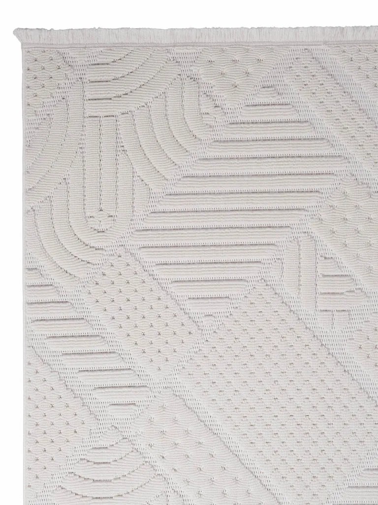 Ayteo Halı Dekor 1119 Krem – Geometrik Desen Modern İskandinav Halı