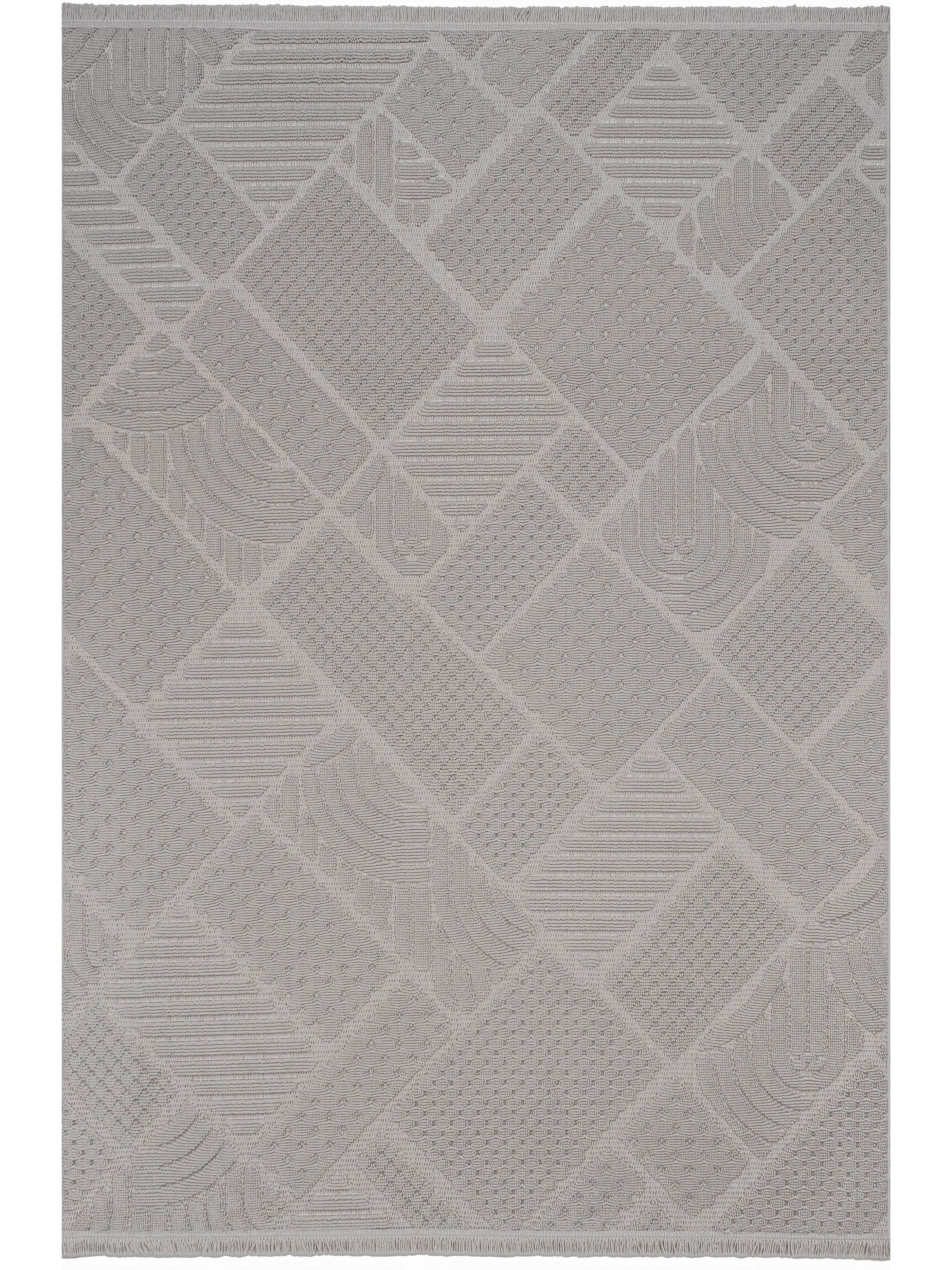 Ayteo Halı Dekor 1119 Gri – Geometrik Desen Modern İskandinav Halı
