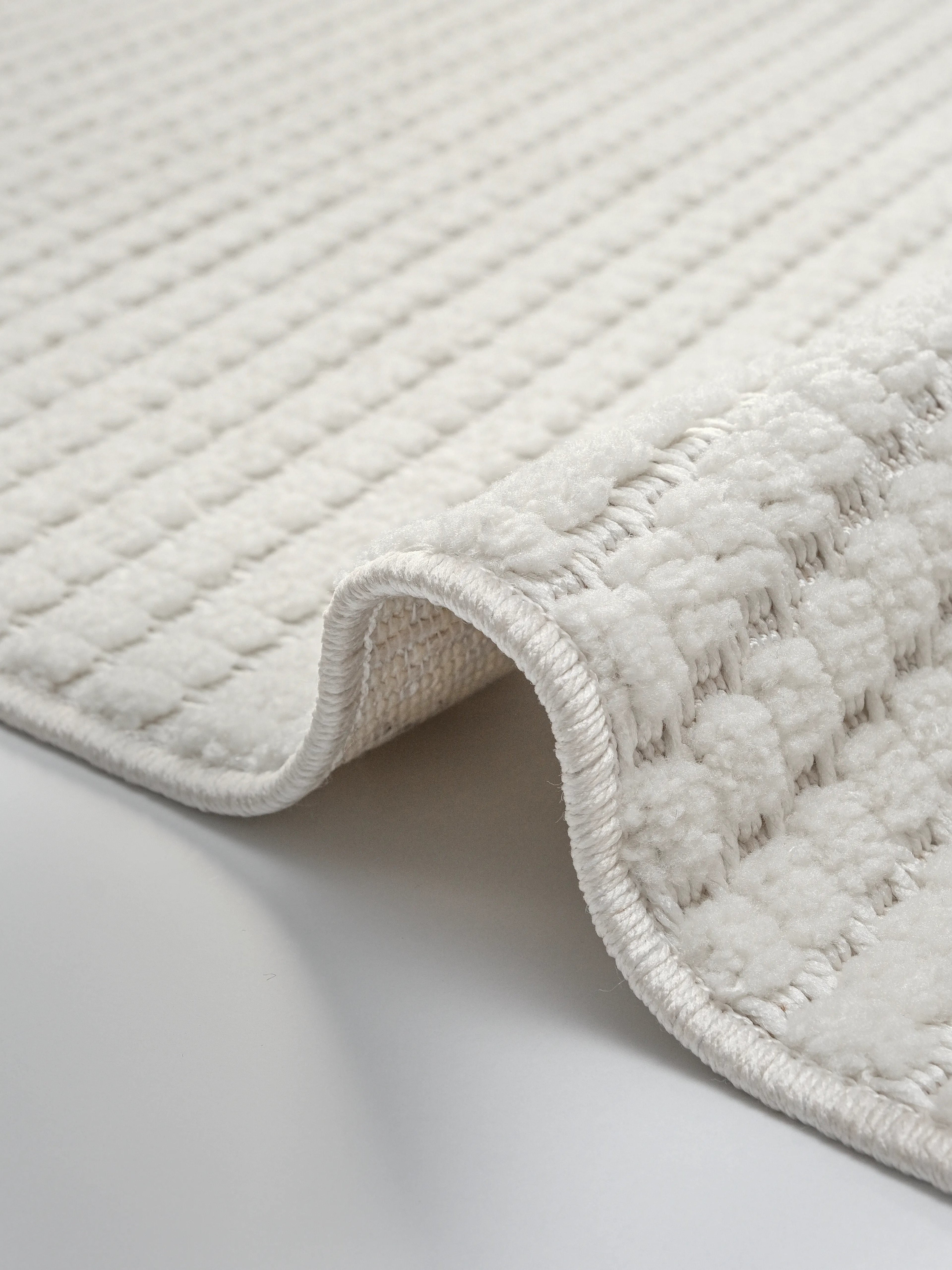 AYTEO HALI MODA 1063 KREM SADE VE ZARİF İSKANDİNAV HALI