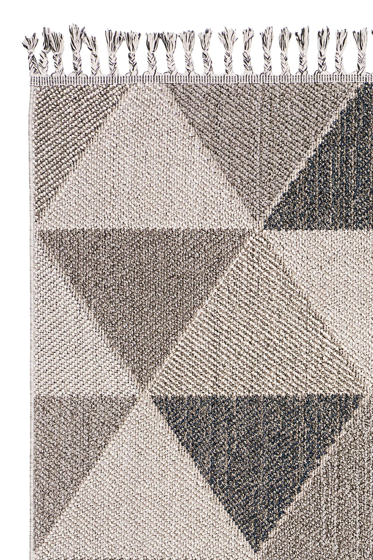 AYTEO HALI FLEX 1401 Gri – Kesme Bukle, Örgü Desenli, İskandinav Halı