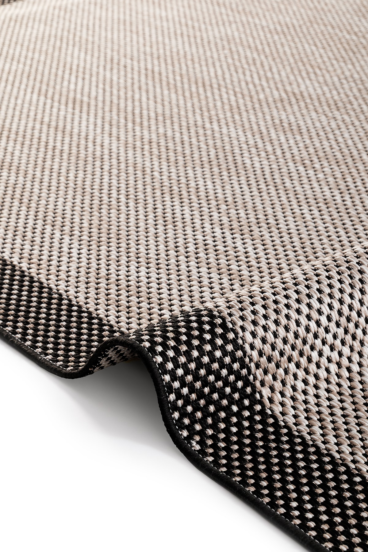 Ayteo Halı Sisal 1148 Bej Siyah Silinebilir Yumuşak Tuşeli Sisal Halı