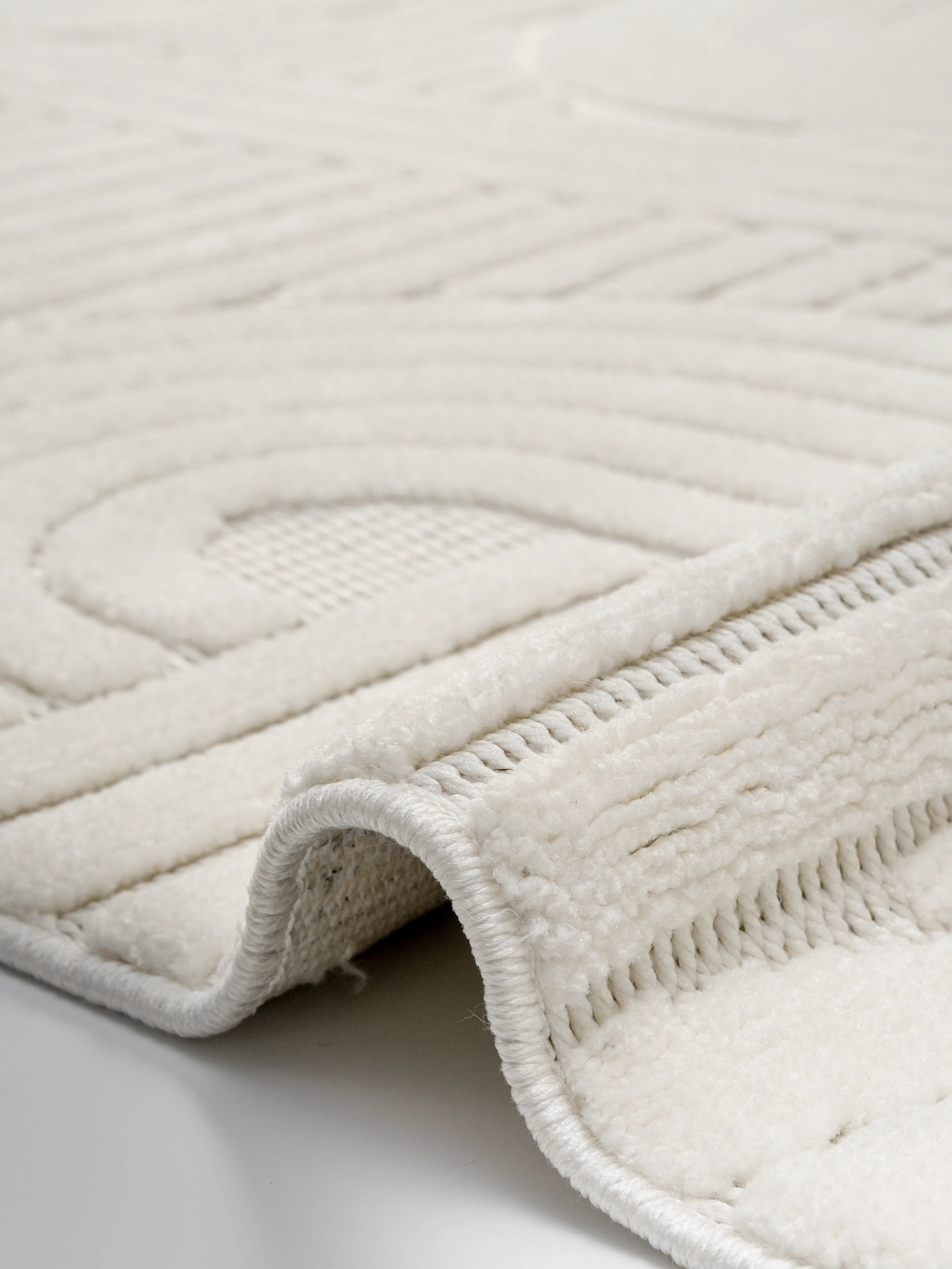 AYTEO HALI MODA 1090 KREM SADE VE ZARİF İSKANDİNAV HALI