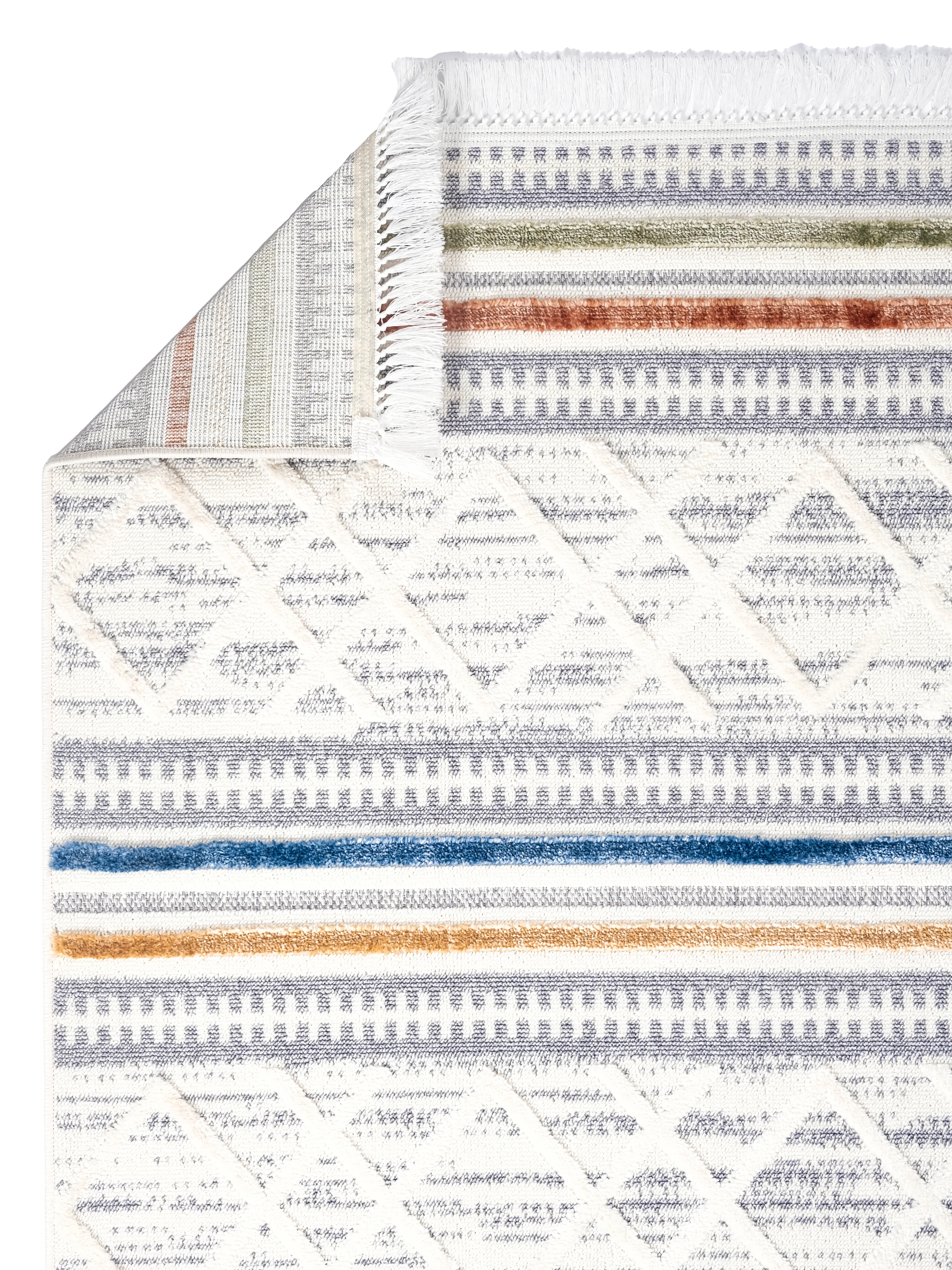 Ayteo Halı India 3015 Multi Renkli İskandinav Halı