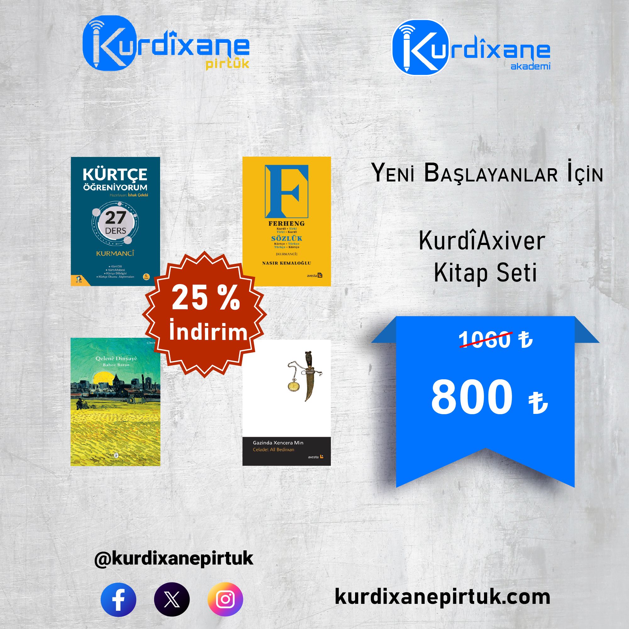Yeni Başlayanlar İçin - KurdiAxiver Kitap Seti