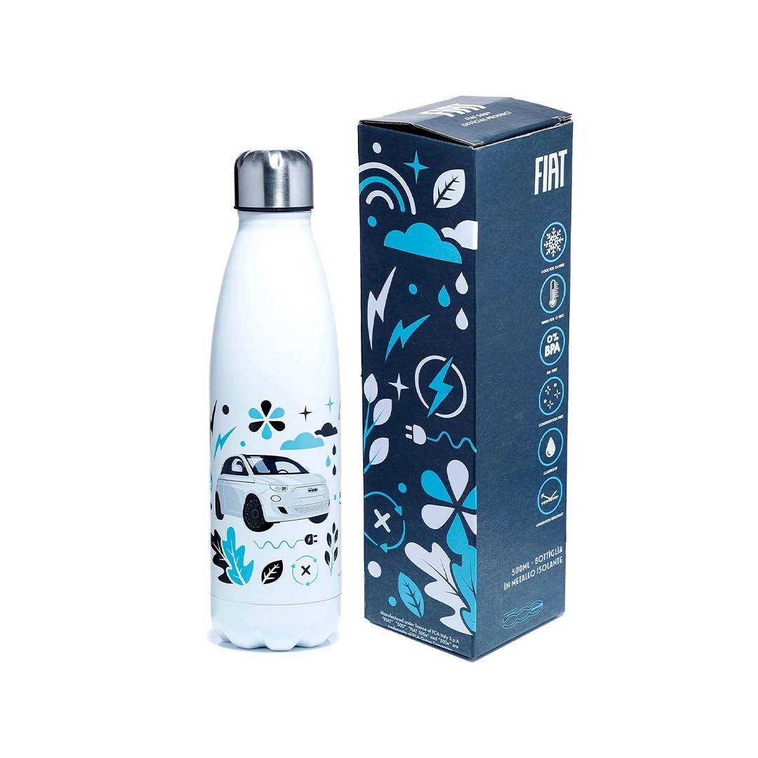 Fiat 500E Stainless Steel Thermo Bottle