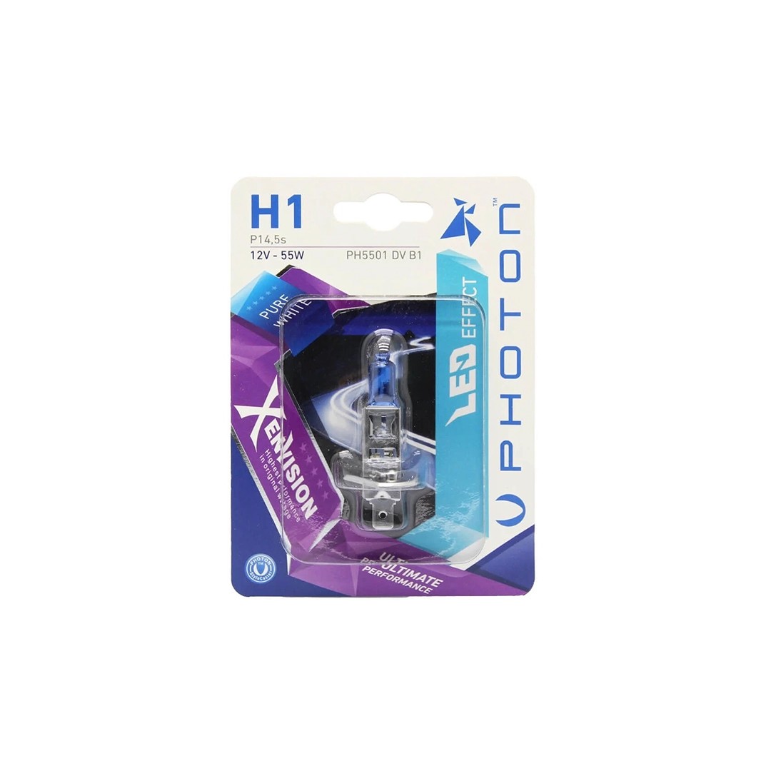 Photon H1 12V 55W White Xen Vision Single Blister Bulb