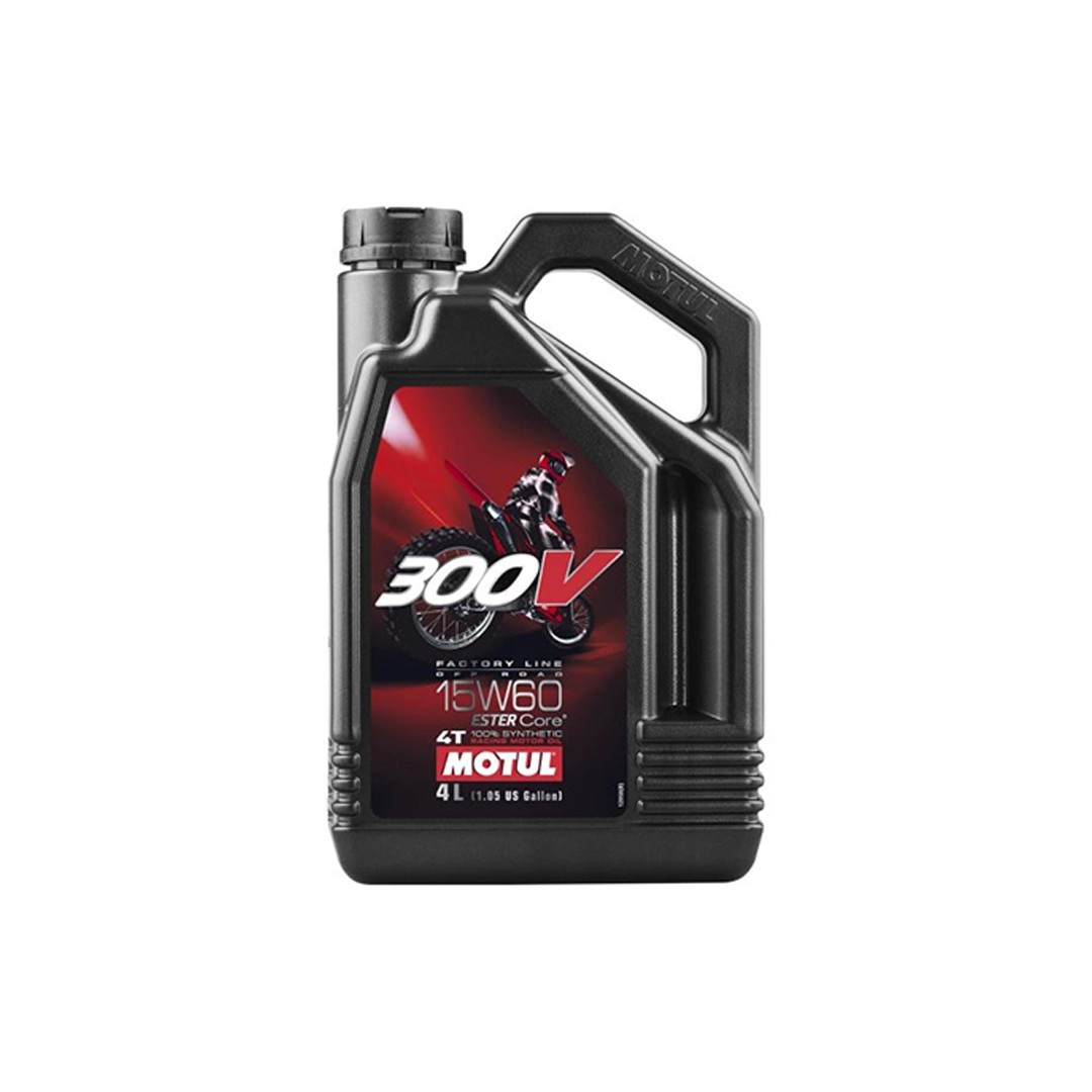 Motul 300V Fl Off Road 15W-60 4L Ester Core Racing Engine Oil