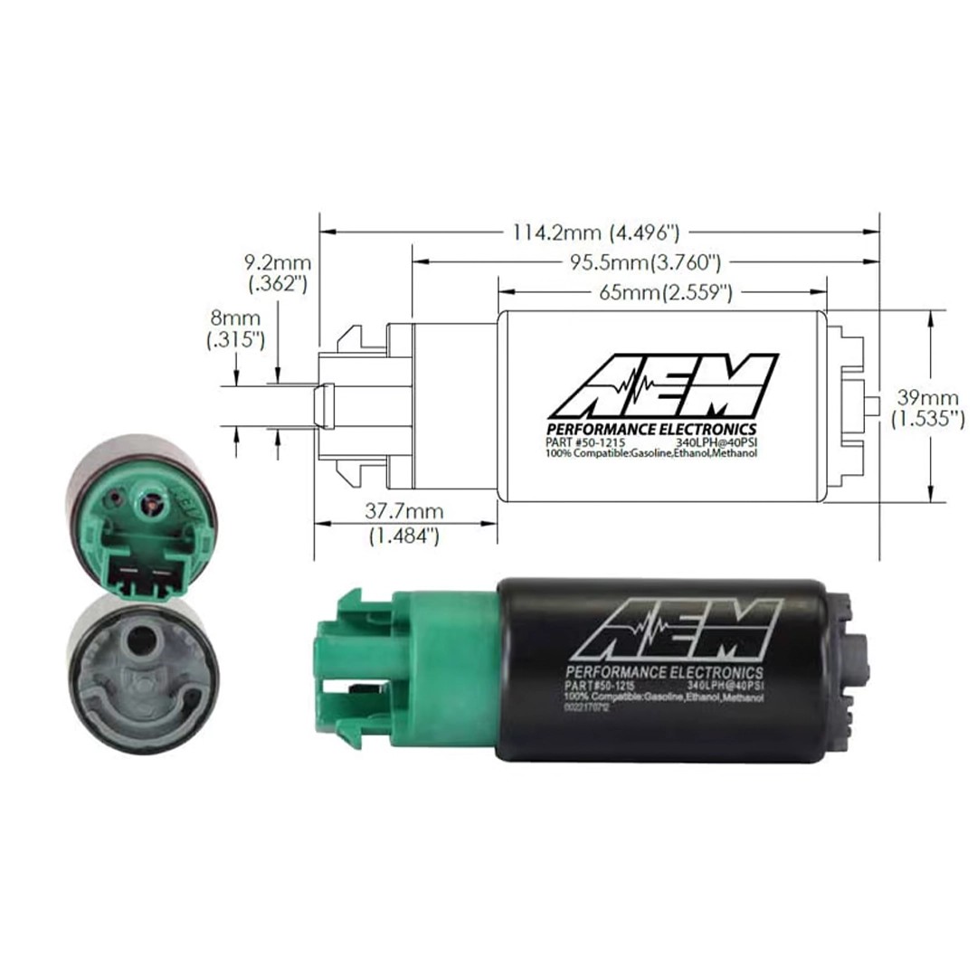 AEM 50-1215 - 340LPH E85 Compatible High Flow In-Tank Fuel Pump