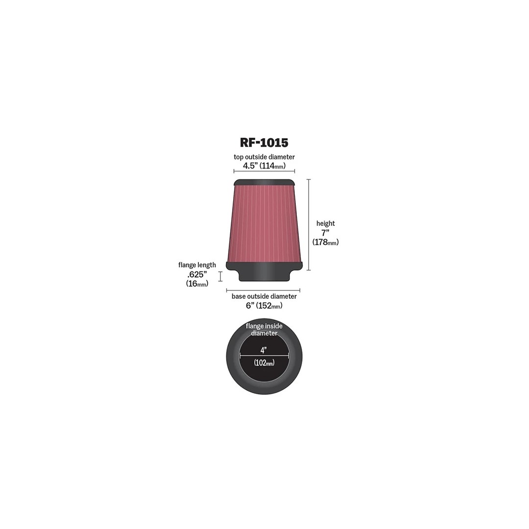 K&N KN-RF-1015 High-Flow Air Filter