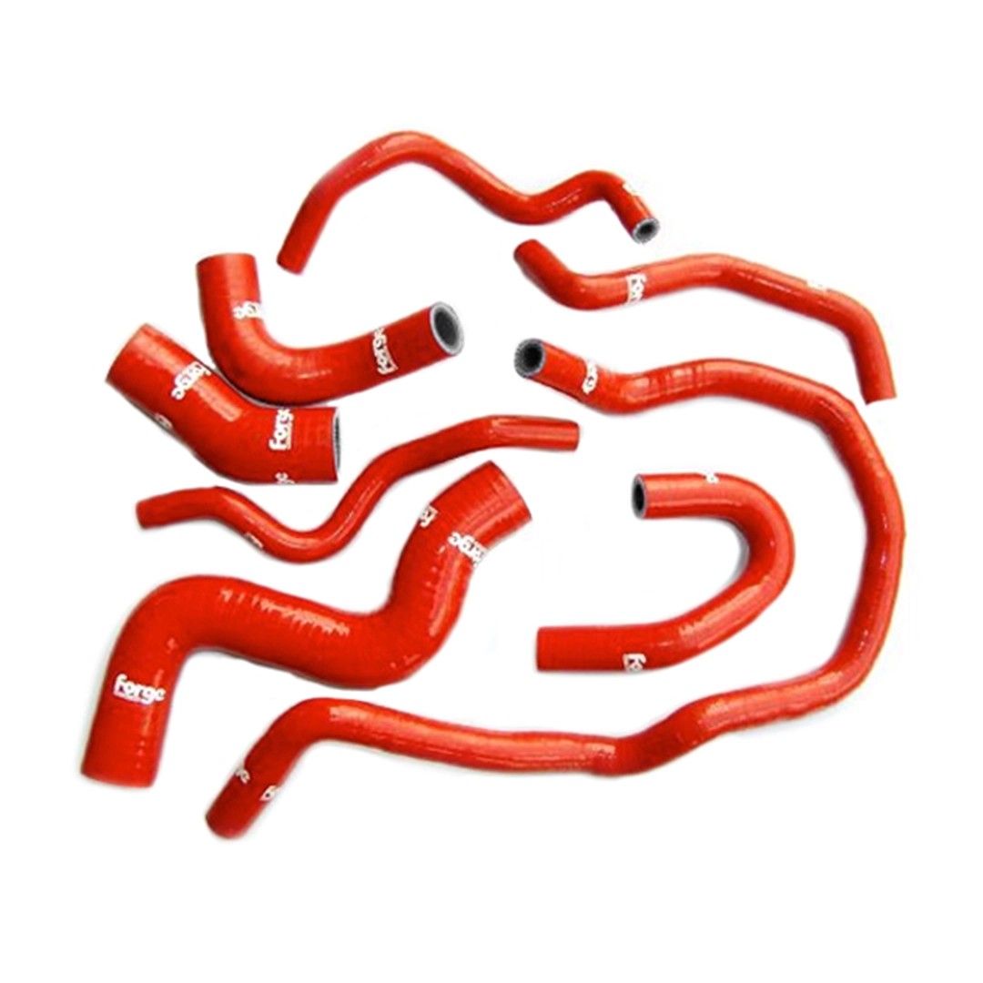 Forge Motorsport Vw Golf 6R - Vw Golf 5 Gti - Audi S3 8P - Leon Cupra 1P Cooling Fluid Silicone Hose Kit - Red