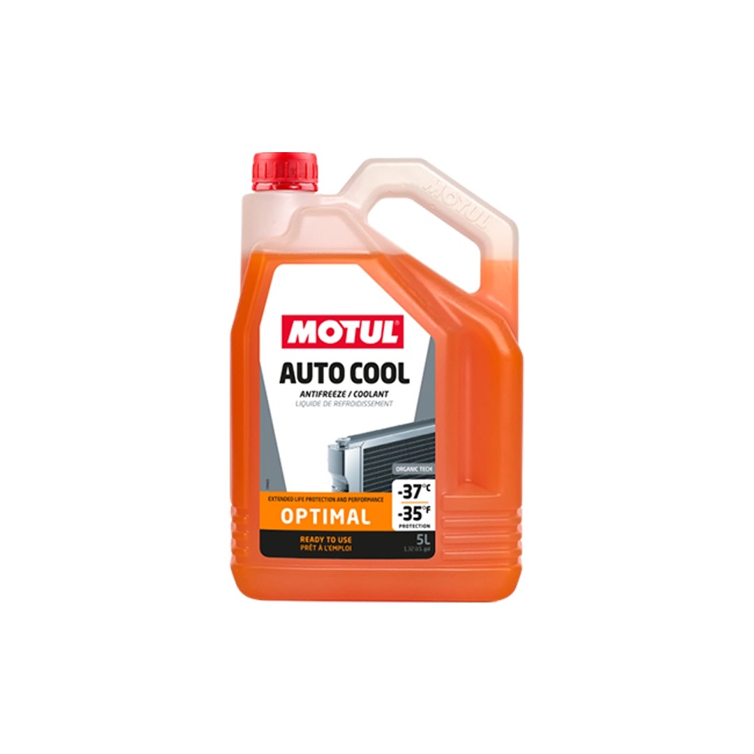 Motul Auto Cool Optimal -37°C 5L Antifreeze and Windshield Washer Fluid