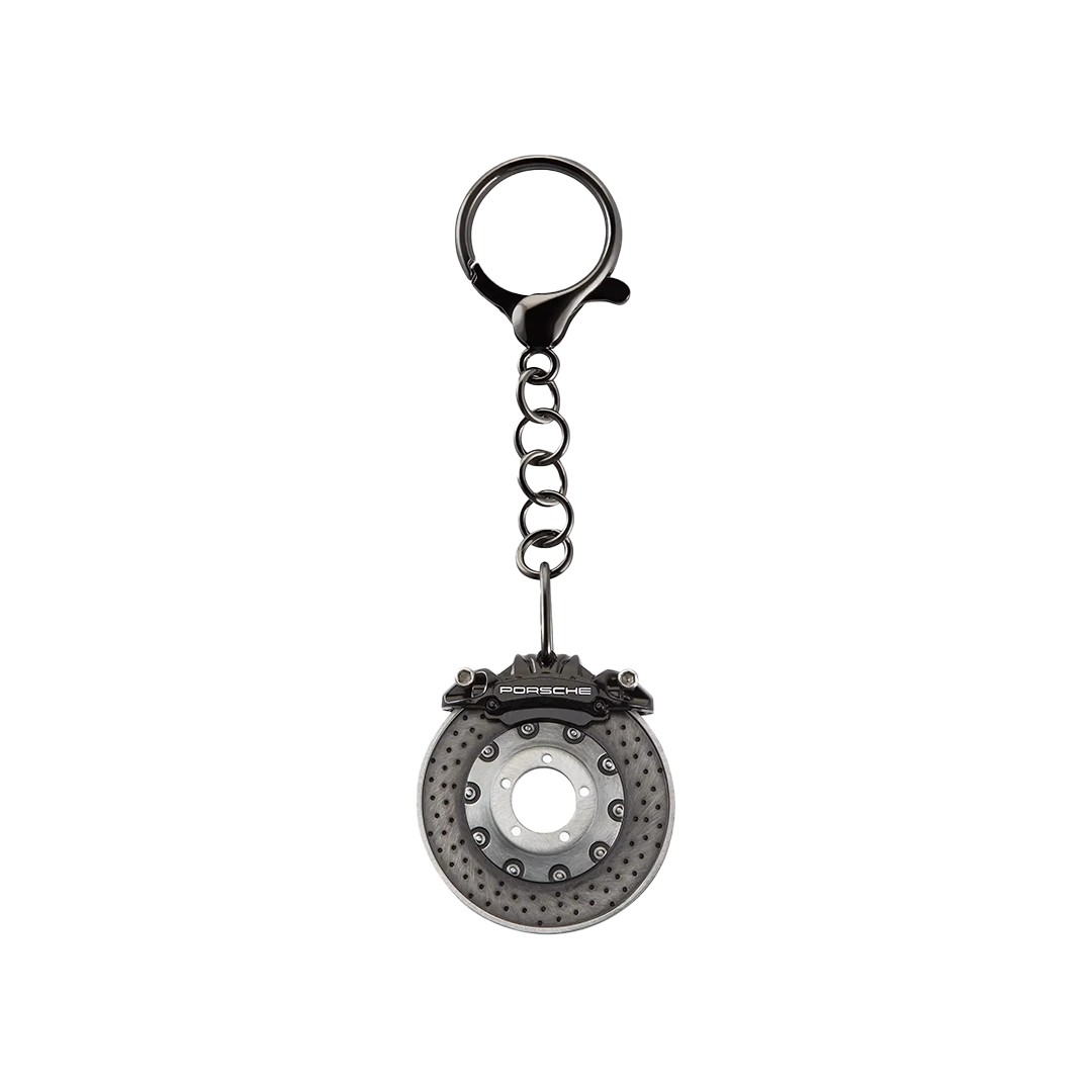 Porsche Design Black Brake Disc Keychain