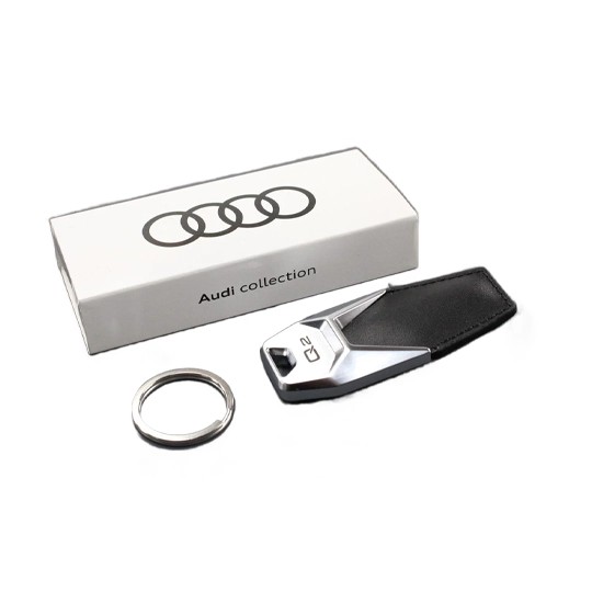 Audi Sport Q2 Metal-Leather Keychain 3181900612