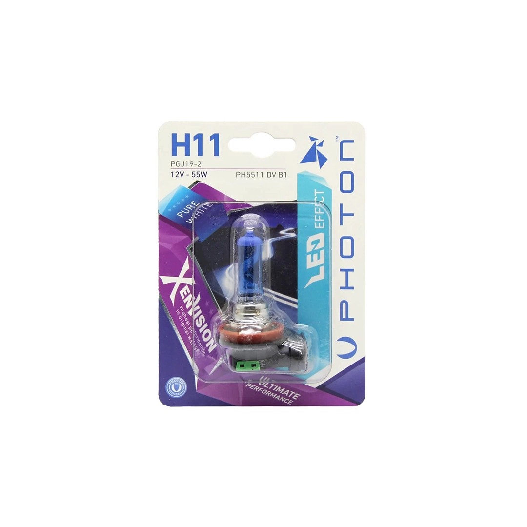 Photon H11 B 12V 55W White Xen Vision Bulb