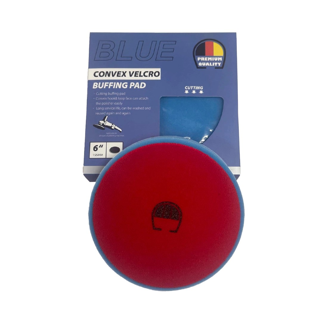 Premium Quality Convex Velcro 155mm Hook-and-Loop Blue Polish Sponge