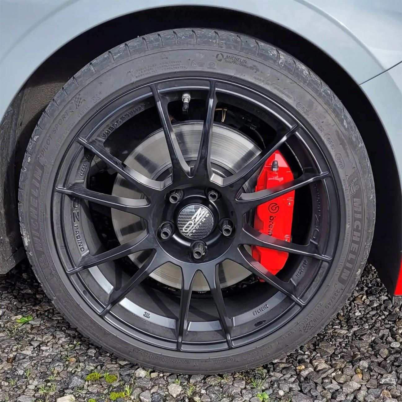 K-System Hyundai i20N Brembo 4 Piston 320x28mm Fren Dönüşüm Kiti – Clio 3 RS Kaliperli (Kırmızı)