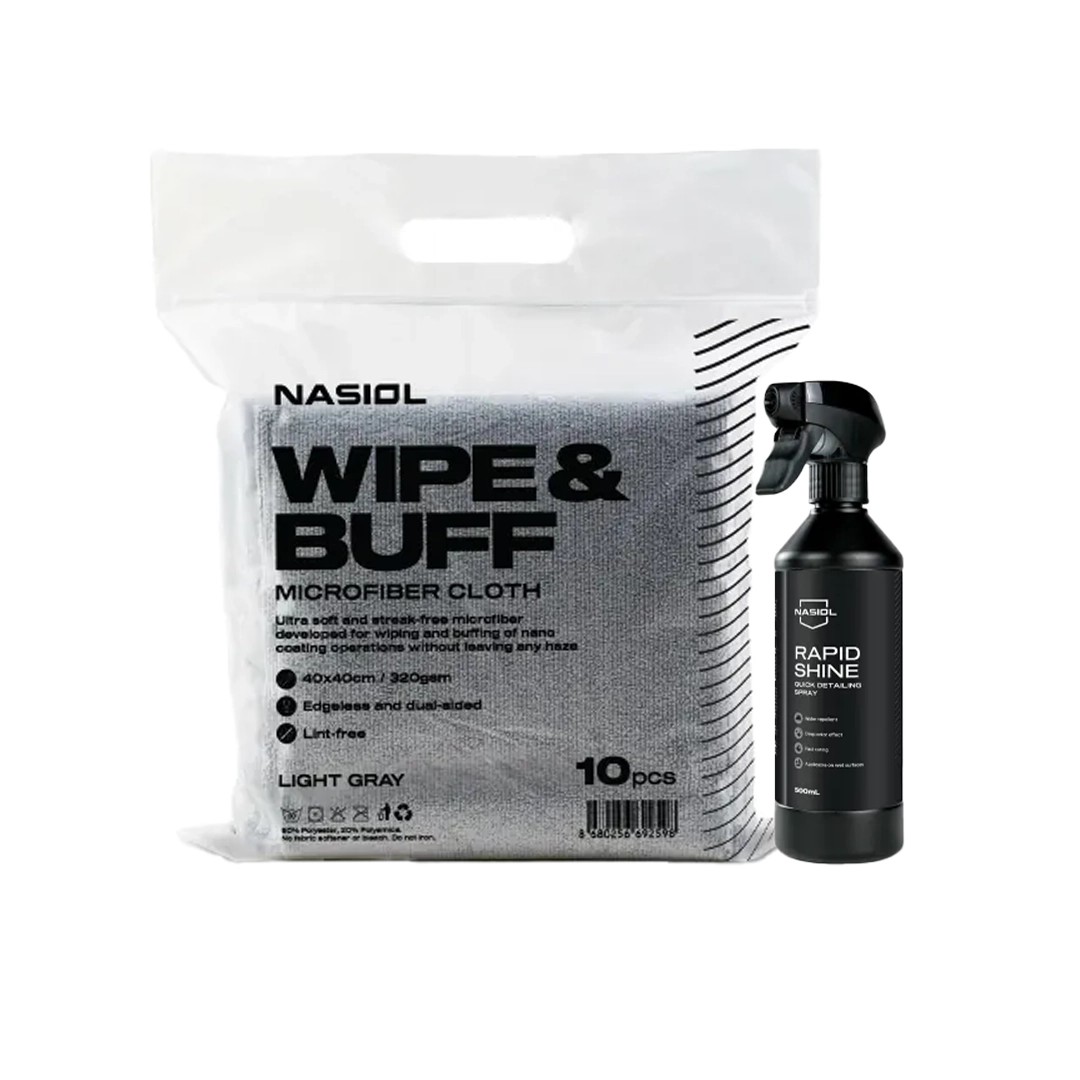 Nasiol Rapidshine 500ml Nano Ceramic Coating and Microfiber Cloth