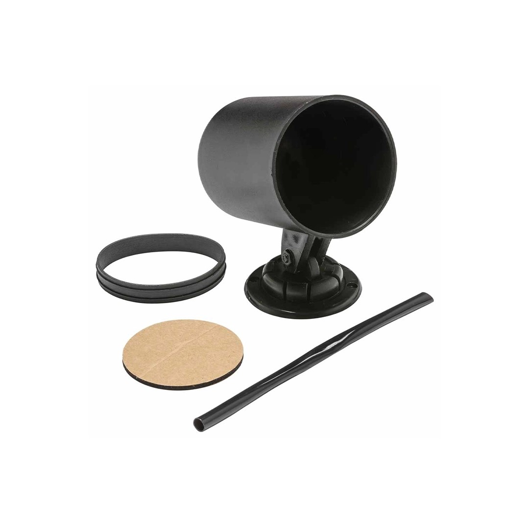GlowShift Universal Black Single Gauge Swivel Dashboard Pod