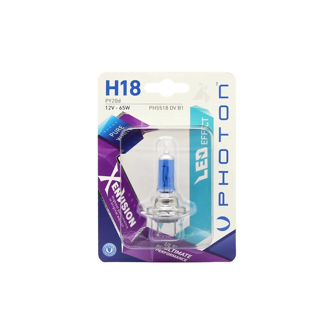 Photon H18 12V 65W Beyaz Xen Vision Tekli Blister Ampul