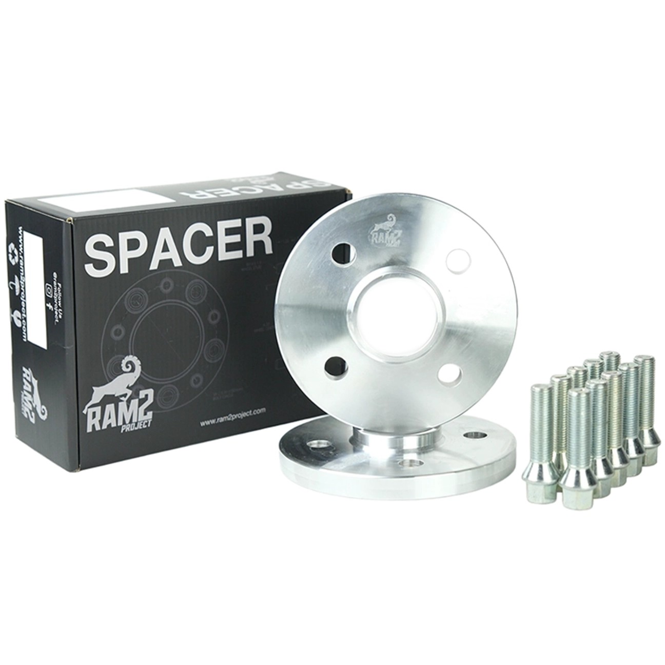 Ram2 Project 4x100 56,1 15mm Silver Spacer