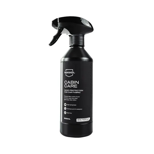 Nasiol Cabinshine 500ml Trim-Plastic Shine-Cabincare 500ml Fabric Nano Coating and Magic APC 500ml Interior Cleaner 3-Piece Care Set