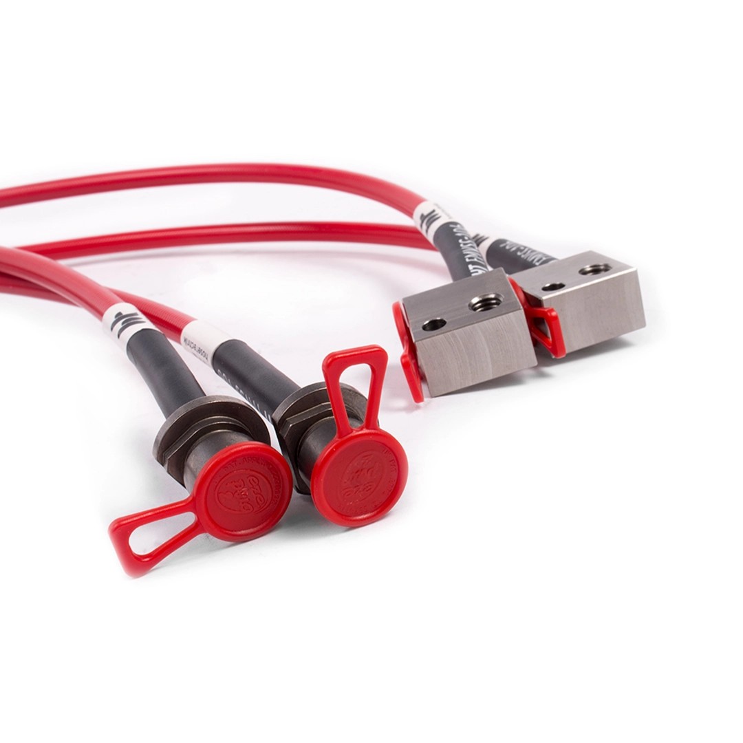 Forge Motorsport Honda Civic Type R FK8 2.0 Turbo Steel Brake Line - Red