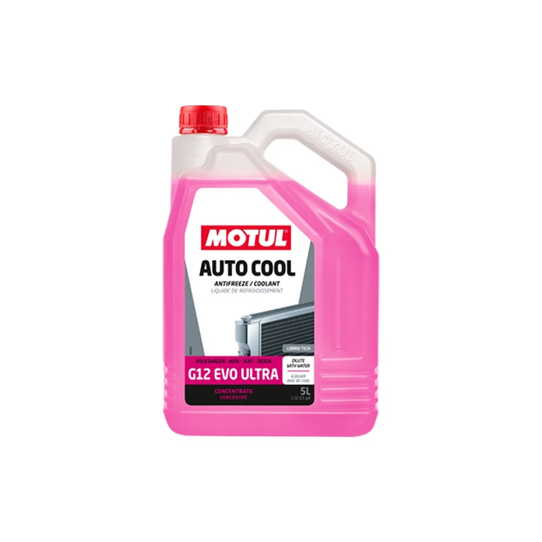 Motul Fuel Auto Cool G12 Evo Ultra 5L Antifreeze and Windshield Washer Fluid