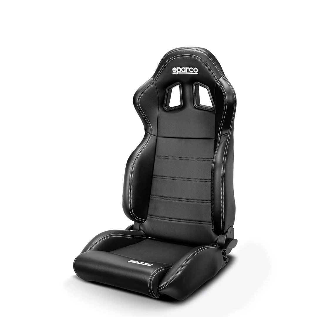 Sparco R100 Deri Cadde Koltuğu (Siyah)