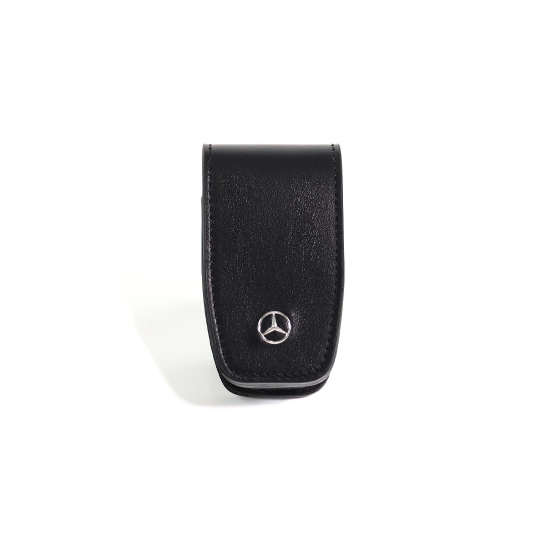 Mercedes-Benz 6th Generation Black Leather Key Fob Cover