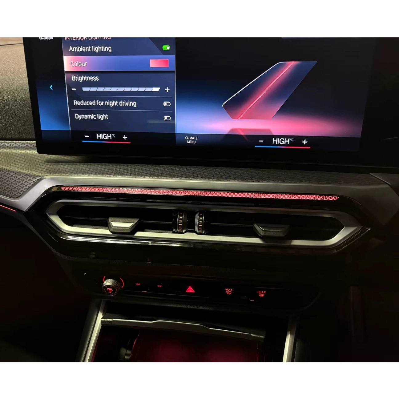 Bmw 3-4, i3-i4 Serisi G20-G22-G26 Orta Havalandırma Ambi̇yans