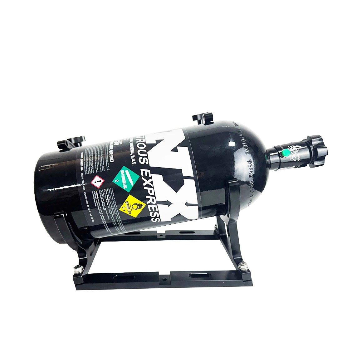 Ram2 Project 7”  Nitrous Oxide (NOS) Tekli Tüp Tutucu Braketi Siyah – 10-15 LB Tüp için Uyumlu