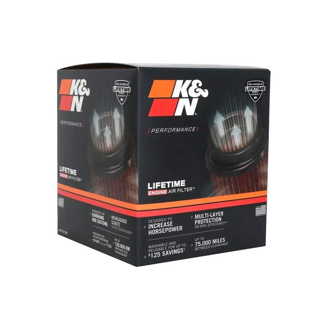 K&N KN-RU-4180 Universal Clamp-on Air Filter