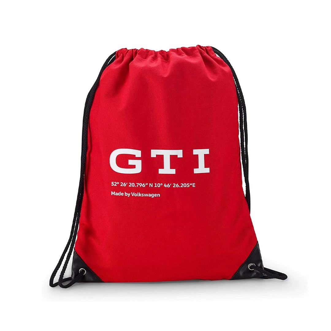 Volkswagen GTI Drawstring Red Cloth Sports Bag