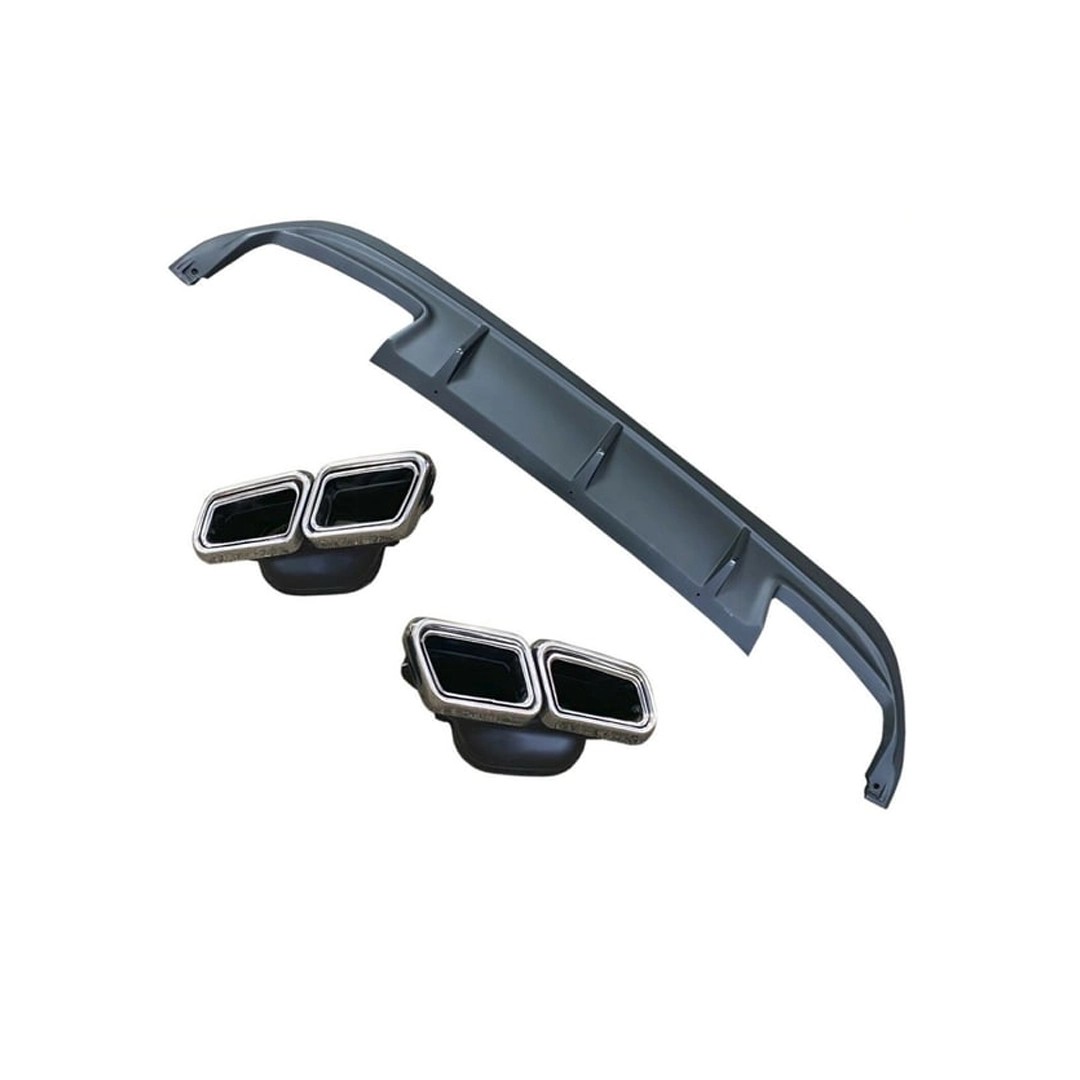 Mercedes W207 Exhaust and Diffuser Set