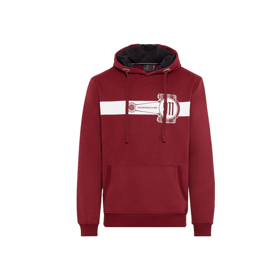 Porsche Erkek Bordo Hoodie