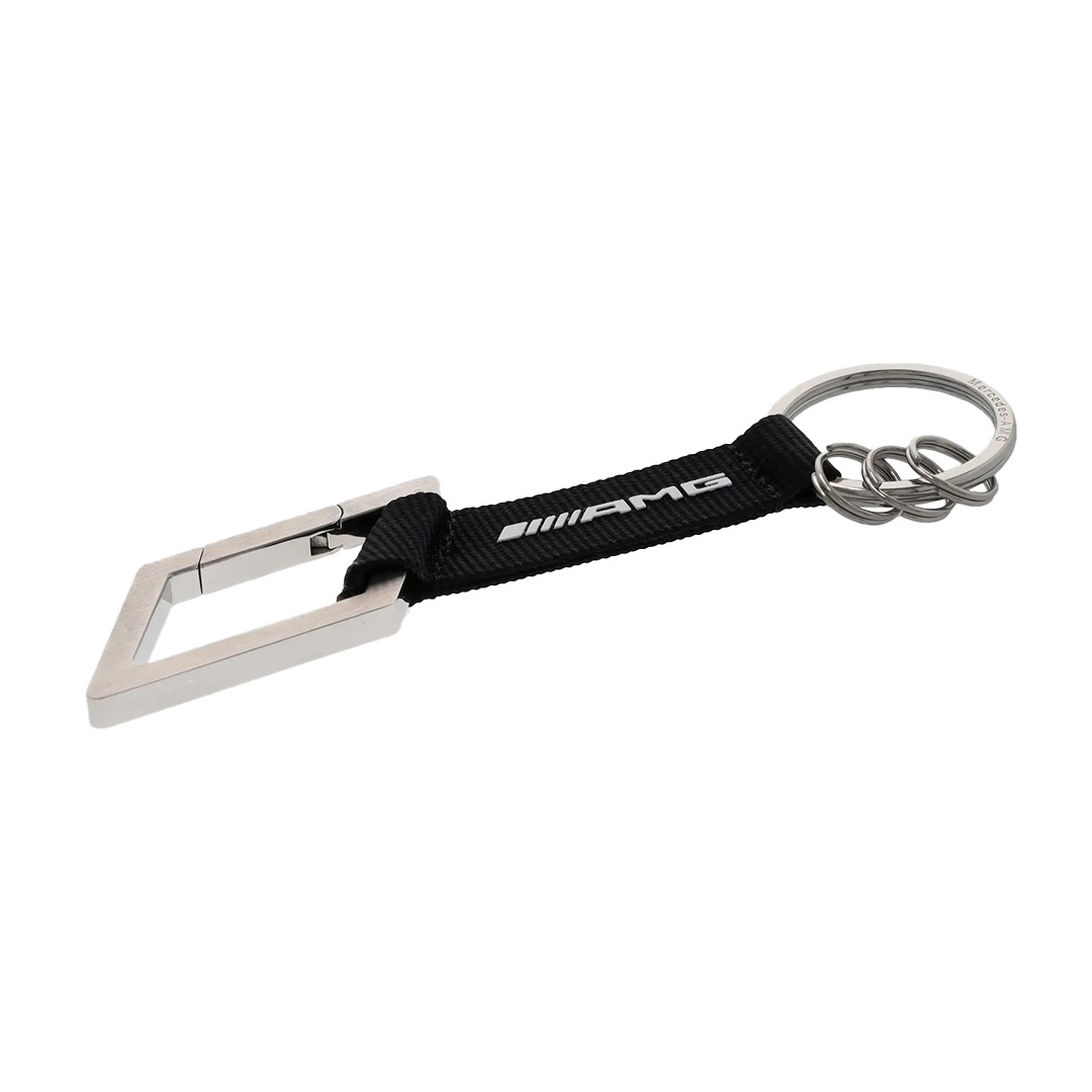 Mercedes-Benz AMG Carabiner Black-White Hook Keychain