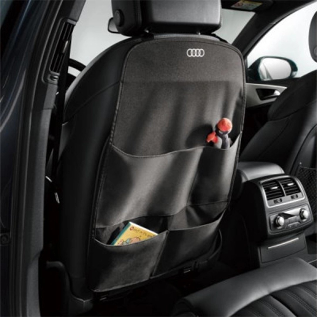 Audi Sport 4-Compartment Black Seat Back Organizer