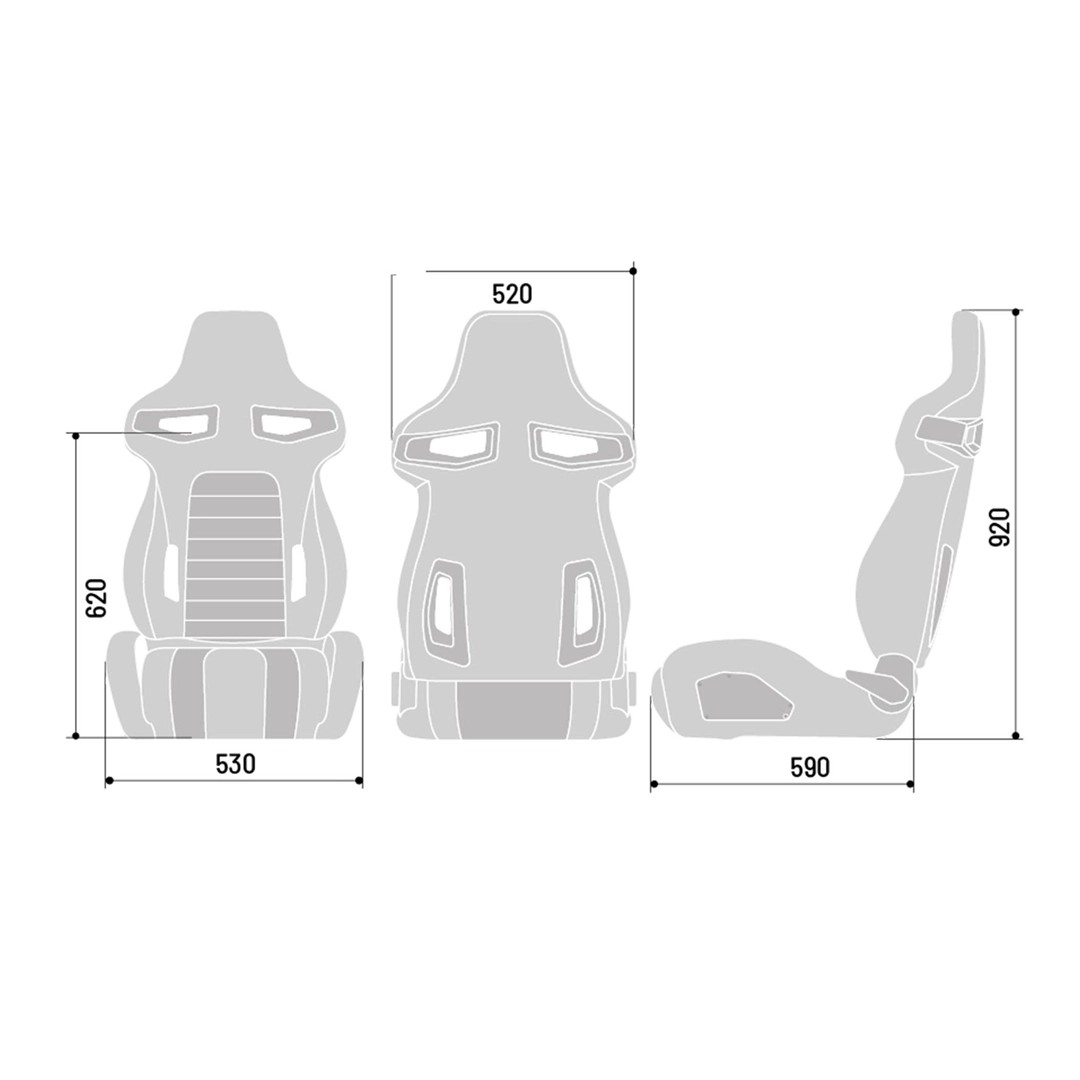 Sparco R333 Cadde Koltuğu (Gri/Siyah)