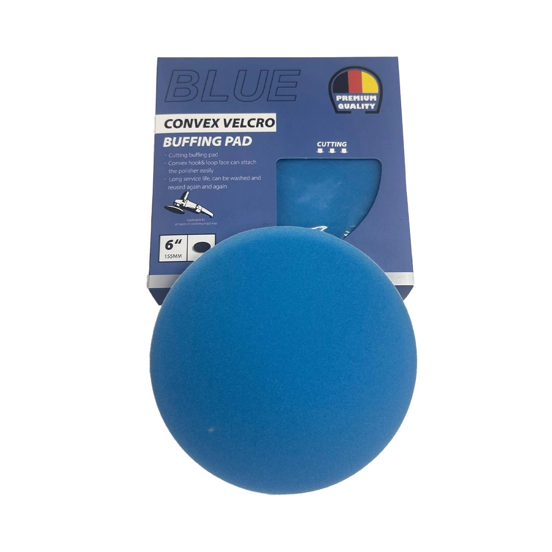 Premium Quality Convex Velcro 155mm Hook-and-Loop Blue Polish Sponge