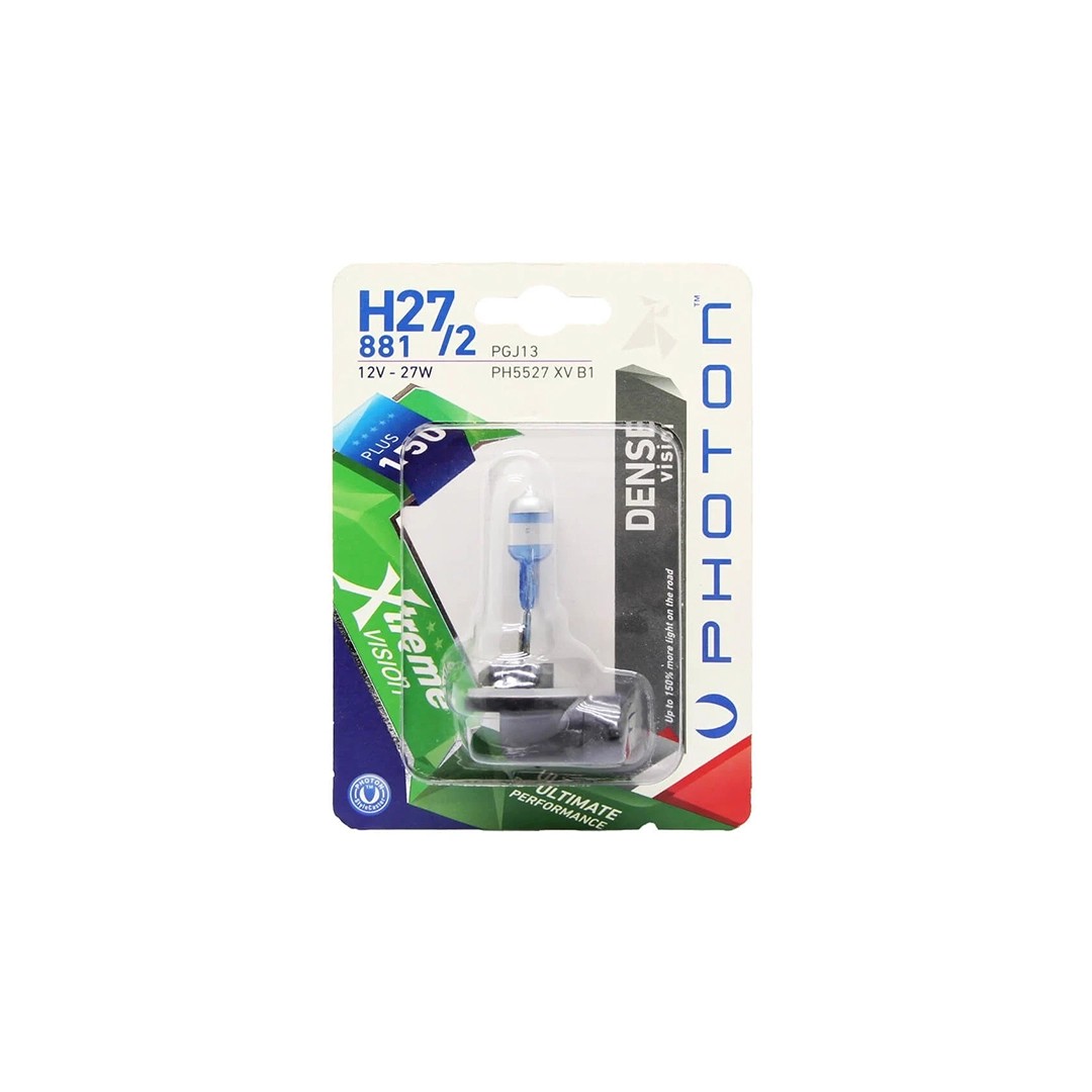 Photon H27/2 12V 27W Xtreme Vision +%150 Brighter Single Blister Bulb